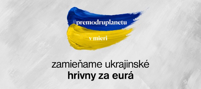 Informácie o možnostiach zamieňania ukrajinských hrivien (UAH)