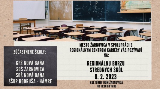 Regionálna prezentácia stredných škôl žarnovického okresu