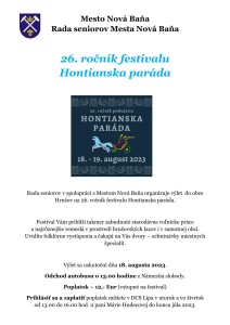 Výlet do obce Hrušov na 26. ročník festivalu Hontianska paráda